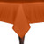 Ultimate Textile 52 x 70-Inch Rectangular Polyester Linen Tablecloth Orange