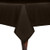Ultimate Textile 54 x 54-Inch Square Polyester Linen Tablecloth Chocolate Brown