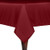 Ultimate Textile 60 x 60-Inch Square Polyester Linen Tablecloth Holiday Red