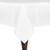 Ultimate Textile 60 x 90-Inch Rectangular Polyester Linen Tablecloth White