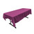 LA Linen 60 inch  by 90 inch  Rectangular Polyester Poplin Tablecloth - Pack of 1 - Magenta.