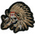 Hot Leathers Indian Skull Patch  5 inch  Width x 4 inch  Height