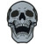 Hot Leathers Reflective Live Free Skull Patch  4 inch  Width x 5 inch  Height