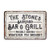 Pattern Pop Personalized Vintage Distressed Look Bar  and  Grill Metal Sign 8 X 12