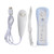 Prodico Wii Remote and Nunchuck Controller with Silicone Case and Strap for Nintendo Wii Wii U Wii mini (white)