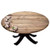 Elastic Edged Polyester Fitted Table Cover Sweet Spring Flowering Branch on Weathered Wooden Blooming Orchard Fits up 40 inch -44 inch  Diameter Tables The Ultimate Protection for Your Table Pink Brown Green