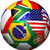 Sam Sandor - World Cup Soccer Ball Design - Round Light Switch Plate Cover - Single Toggle
