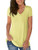 V Neck T Shirts Women Summer Short Sleeve Loose Fitting Cute Tops Light Yellow XL V Neck T Shirts Women Summer Short Sleeve Loose Fitting Cute Tops Light Yellow XL