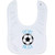 Soccer Baby  and  Infant Bib   Future Baller   Soft Microfiber Bib   Carolina