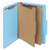 Smead Pressboard Classification File Folder with SafeSHIELD Fasteners, 2 Dividers, 2" Expansion, Letter Size, Blue, 10 per Box (14030)