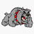 English Bulldog Cartoon Sticker Vinyl Waterproof Sticker Decal Car Laptop Wall Window Bumper Sticker 5 inch