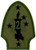 United States Marine Corps USMC USMC  2nd Division  Iron-On Patch with Iron-On Adhesive  Subdued Woodland Green