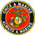 United States Marine Corps USMC  Once A Marine Always A Marine Patch  with Iron-On Adhesive