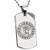 Tioneer Stainless Steel Mayan Calendar Rune Symbol Dog Tag Pendant Necklace
