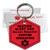 My Identity Doctor Seizure Alert Service Dog Tag Custom Engraved Hexagon Plastic - Red - Large