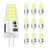 DiCUNO G4 LED Light Bulb 3W  AC DC 12V 30W T3 Halogen Bulb Equivalent  300LM Daylight White 6000K-6500K Non-dimmable Silicone G4 SMD Bi-pin Bulb  for Landscape Chandelier RV  10-Pack