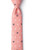 Anchors  and  Ships Wheels Coral Microfiber Skinny Tie