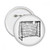 Black Football Door Net Pattern Round Pins Badge Button Emblem Accessory Decoration 5pcs