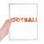 Orange Stylish Word Football Notebook Loose Leaf Diary Refillable Journal Stationery