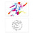Football Athletes Shooting Pattern New Year Festival Greeting Card Bless Message Present