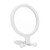 Double Sided Magnifying Makeup Mirror  1X 10X Magnification Mirror  Portable and Compact  Folding Makeup Mirror for Daily Makeup  white