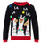 Funnycokid Christmas Sweater Boys Girls Kids Ugly Xmas Funny Llamas Pullover Black Knitted Sweatshirt for Holiday Party 5-6 Years