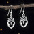 Sterling Silver Scottish Luckenbooth Earrings - Handmade  Solid .925