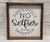 Absolutely no selfies in the bathroom  Funny Bathroom sign  Farmhouse sign  rustic decor  fixer upper style  bathroom decor art