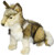 Hansa Seated Wolf Cub Plush