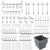 Pegboard Hooks Assortment with Pegboard Bins  Peg Locks  for Organizing Tools  80 Piece