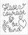 Have Courage  and  Be Kind - 11x14 Unframed Typography Art Print - Great Inspirational Gift Under  15