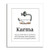 Karma Bathroom Print   Bathroom Wall Art   Unframed Art Print w Mat - 11x14