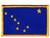 ALASKA STATE FLAG w GOLD BORDER-Iron On Embroidered Applique Patch  Symbol