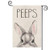 AVOIN Peeps Rabbit Garden Flag Vertical Double Sized  Spring Easter Bunny Holiday Yard Outdoor Decoration 12.5 x 18 Inch