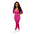 Adogirl Womens Sweatsuit Set Two Piece Outfits Top  Plus Skinny Long Pants Tracksuits Jogging Suits Jumpsuits Pink