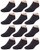 AND1 Men s Athletic Arch Compression Cushion Comfort Low Cut Socks  12 Pack   Size Shoe Size  6-12.5  Charcoal Gray