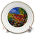 3dRose cp_21111_1 Summer Flowers Porcelain Plate, 8"