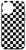 iPhone 12 Pro Max Black and White Checkered Checkerboard Pattern Case