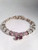 June Light Amethyst Swarovski Crystal Birthstone Bracelet