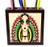 3dRose ph_62386_1 Mexican Art Deco Lady with Skulls-Tile Pen Holder, 5"
