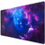 Gaming Mouse Pad  Canjoy Extended Mouse Pad  XXL Large Big Computer Keyboard Mouse Mat Desk Pad with Non-Slip Base and Stitched Edge for Home Office Gaming Work  31.5x15.7x0.12inch  Galaxy Print