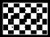 Triple Toggle  3-toggle  Light Switch Plate Cover - Racing Race Cars - Black and White Checkered Checkers