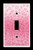 Single Toggle  1-toggle  Light Switch Plate Cover - Hot Pink - Design  04