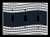 Triple Toggle  3-toggle  Light Switch Plate Cover - Nautical - Navy Blue Nautical Rope