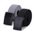 AWAYTR Boys Canvas Web Belts - 2PCS School Uniform Cotton Belt Adjustable in Four Sizes  Suitable for Girls?80cm Gray Black