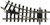 Bachmann Industries Large "G" Scale - Manual Turnout - Right Steel Alloy Track