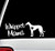Whippet Mama Dog Decal Sticker for Car Window 8.0 Inch BG 245