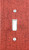 Red Denim Design Decorative Single Toggle Light Switch Wall Plate