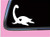 Loch Ness Monster Lil Heart Decal TP165 6 inch  Vinyl Nessie stickers