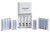 Panasonic K-KJ55MC84CZ eneloop Power Pack; 8AA, 4AAA, and Advanced Battery 3 Hour Quick Charger (Battery Color May Vary)